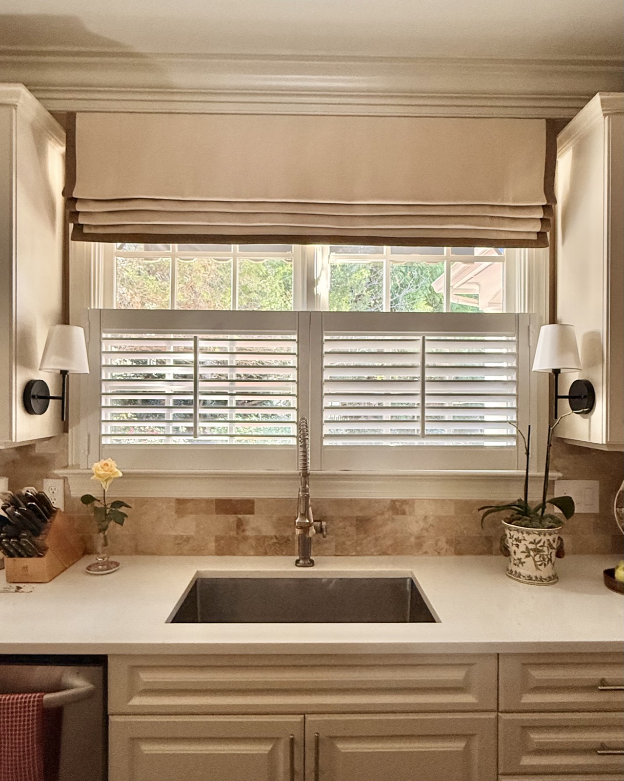 Fabric selection and swatches for custom window treatments